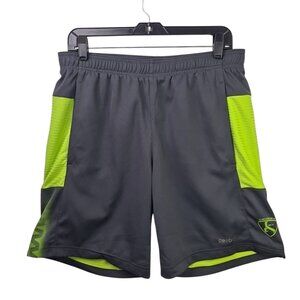 Reebok Play Dry Crosby 87 Sportswear Sport Cut Gray Shorts Men Size M